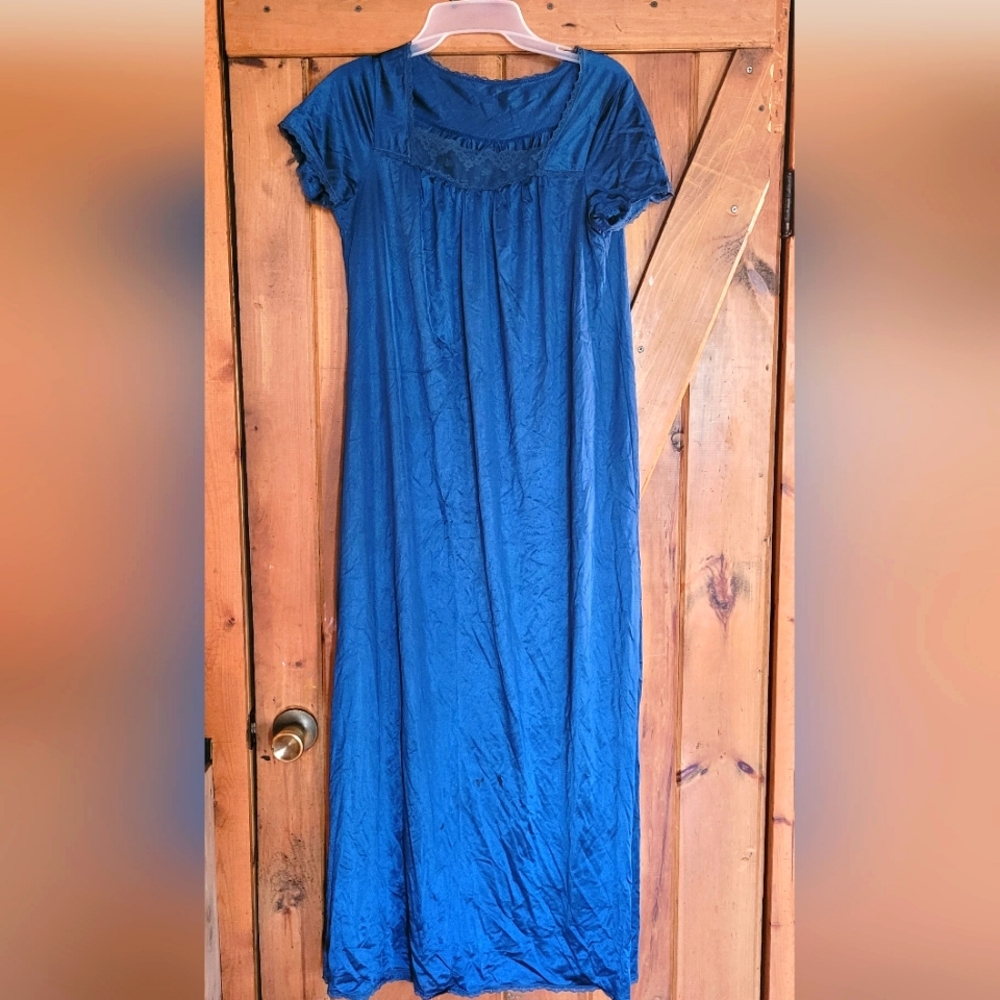 Navy Silk Gown